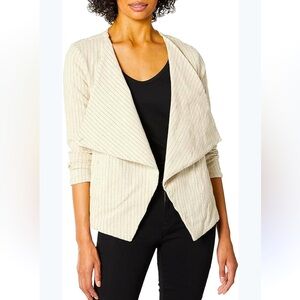 Blank NYC Cream Drape Front Jacket Women’s Small Open Front New!
